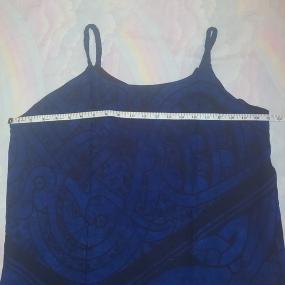 NWOT Blue Sheath Maxi Dress - Picture 4 of 5